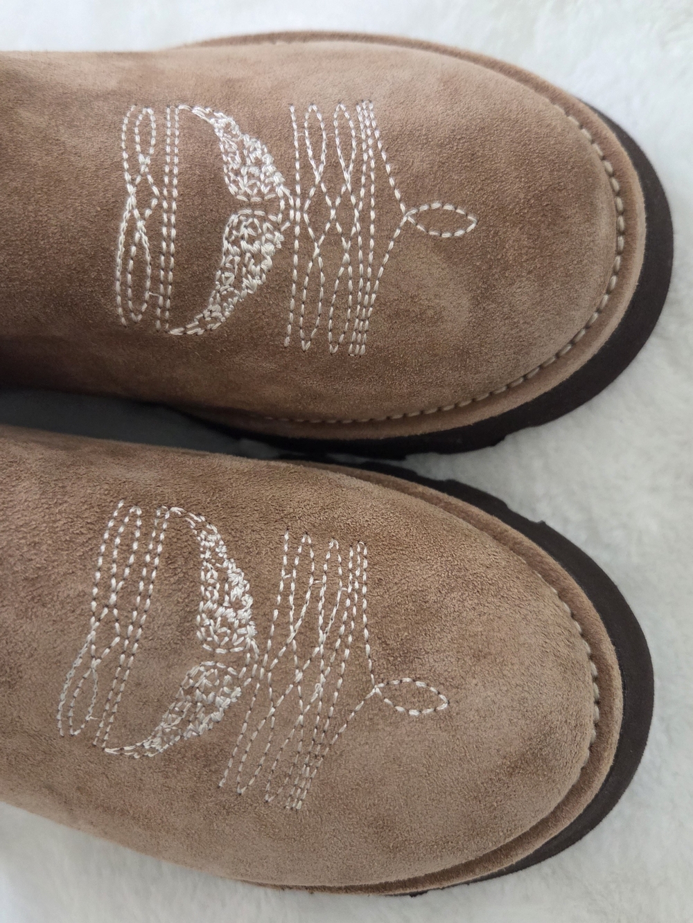 Zadig&Voltaire Teddy Shearling Mules in Brown Suede Size 36 - Picture 9 of 9